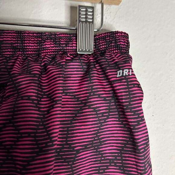 Nike Women's Dri Fit Pink and Black Running Shorts - Picture 7 of 14